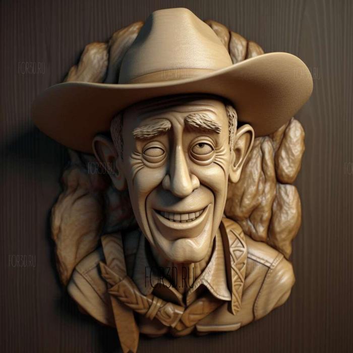Sheriff Woody 3 stl model for CNC